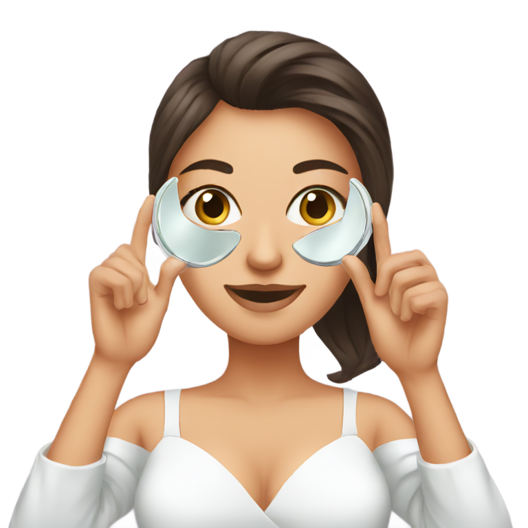 genmoji：spa中的女子自拍镜像