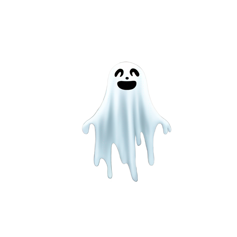 genmoji: a ghost coming out of a high rise building