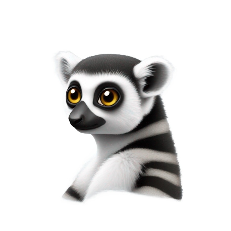 genmoji: Lemur pondering A vent diagram