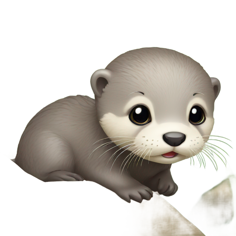 絵文字：ベビーカワウソ
