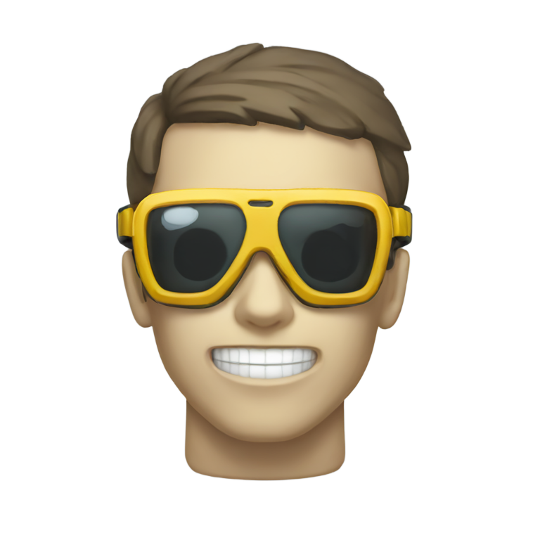 genmoji：戴着护目镜的骷髅