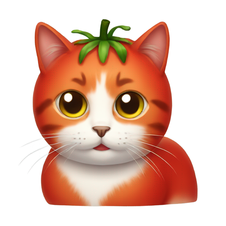 genmoji：番茄猫