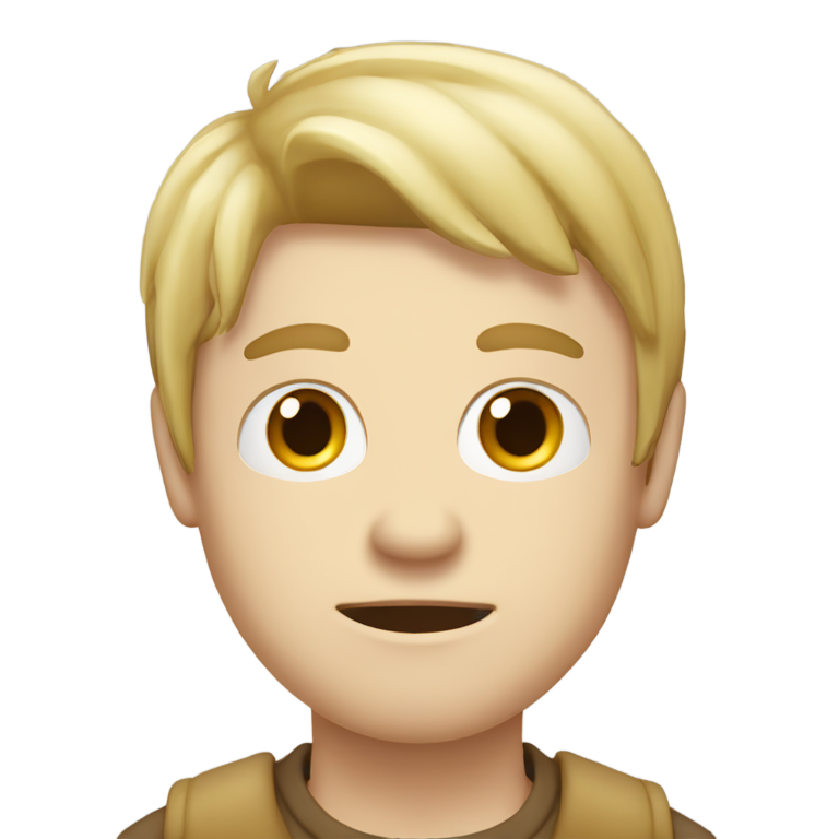 genmoji：Idiot with boy with white skin dirty blond longish stright hair (for a guy) lots of zits and a cap