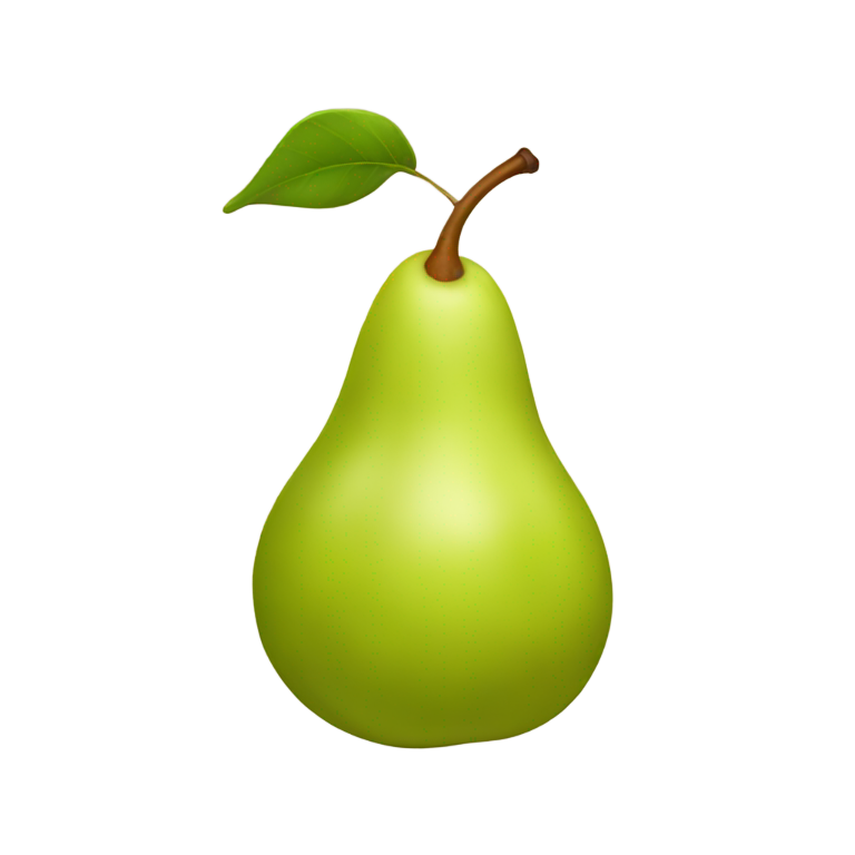 genmoji：Faceless pear