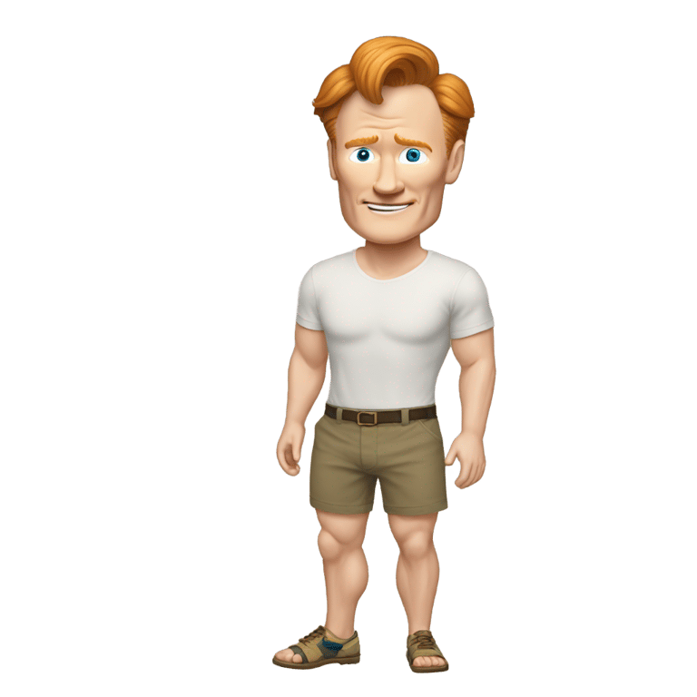 genmoji：conan o’brien in his shorts