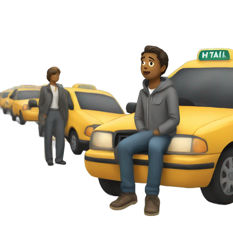 genmoji : En attente d'un taxi