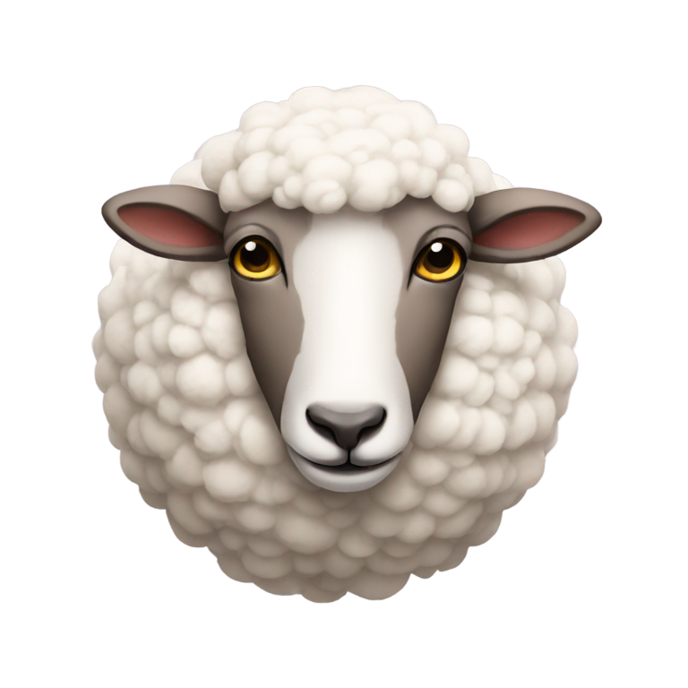 genmoji: No faced sheep