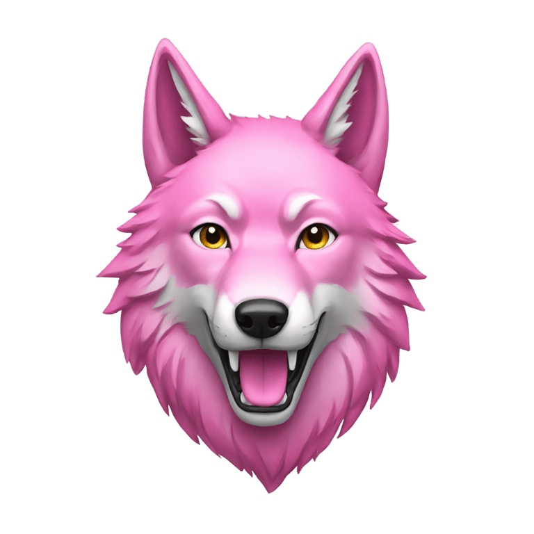 genmoji：Pink Wolf