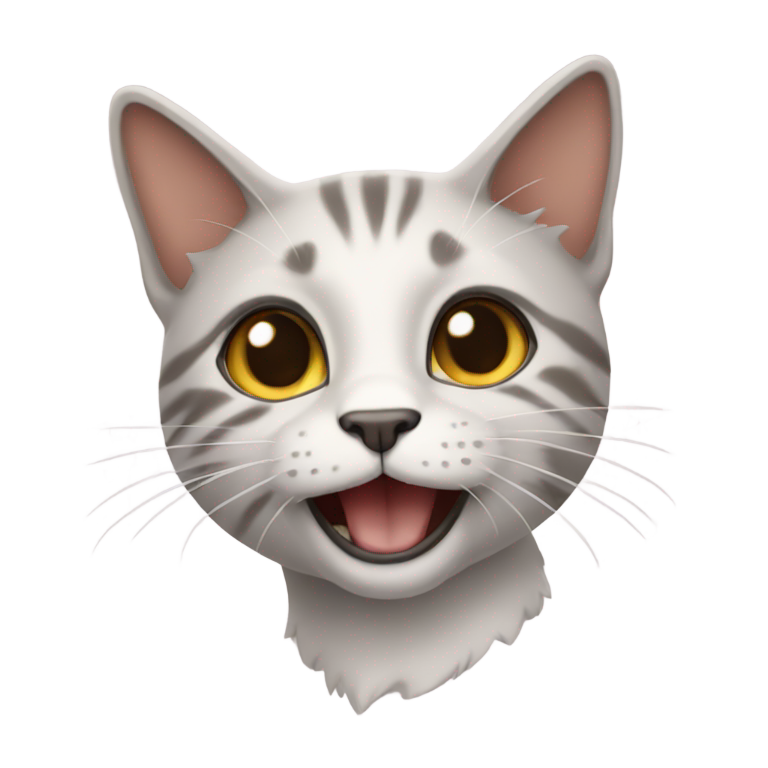 絵文字：ジャンプする猫