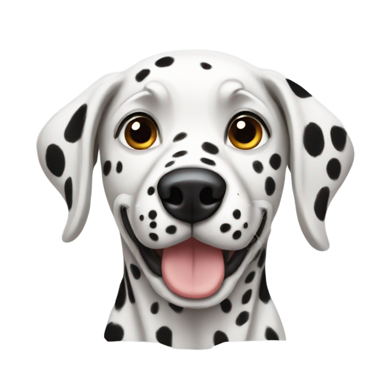 genmoji : Un chien dalmatien