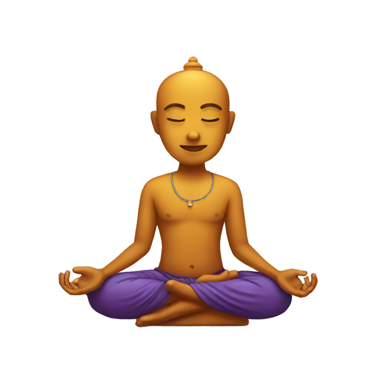genmoji: Hindu meditates