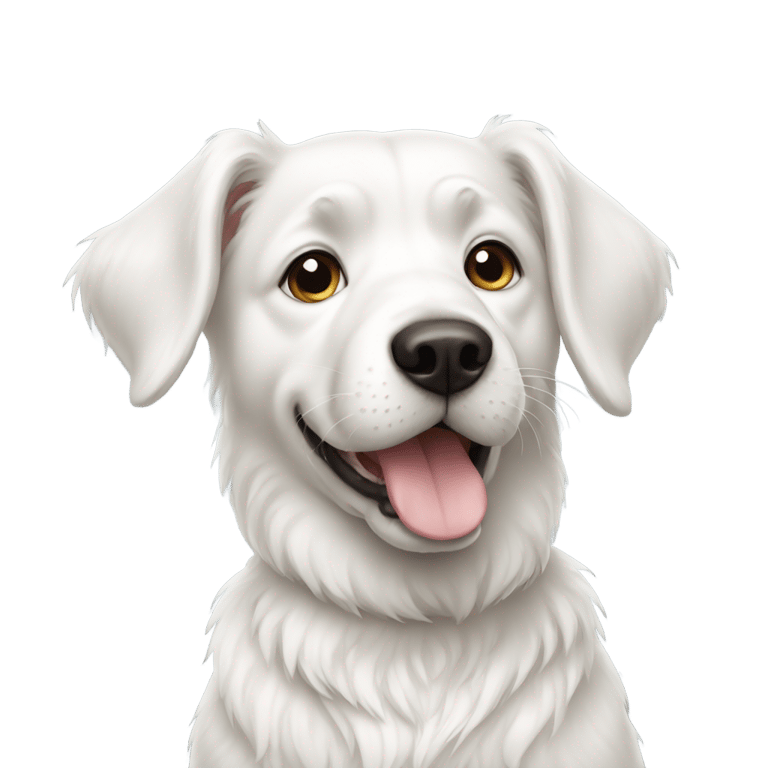 genmoji：白色狗
