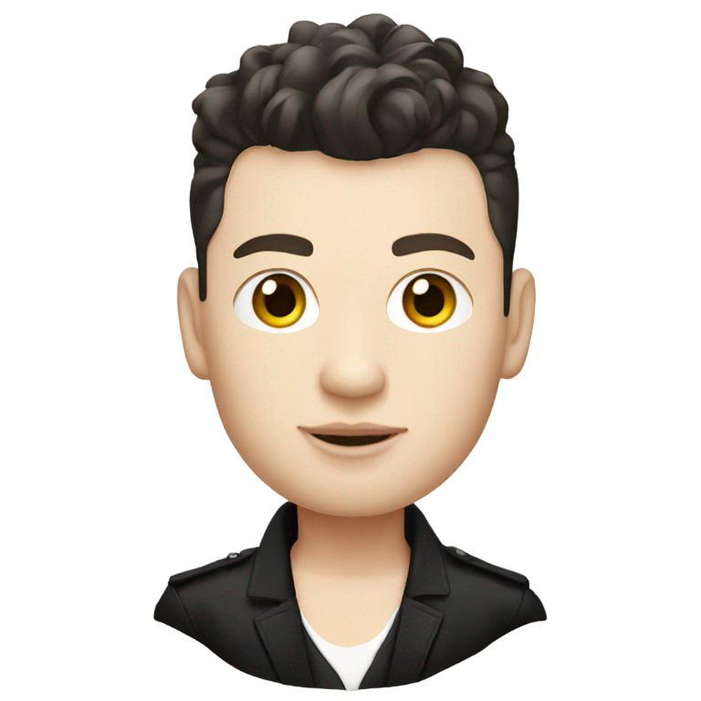 genmoji：约翰·纽曼穿黑色裙子