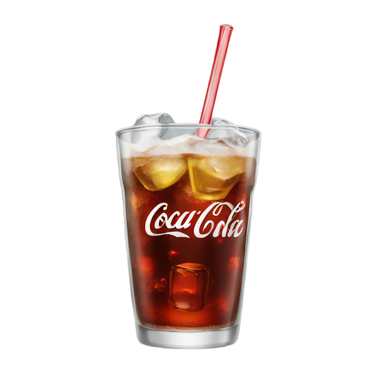 genmoji: coke in a glass