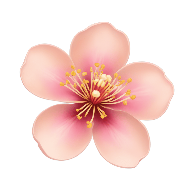 絵文字：桃の花