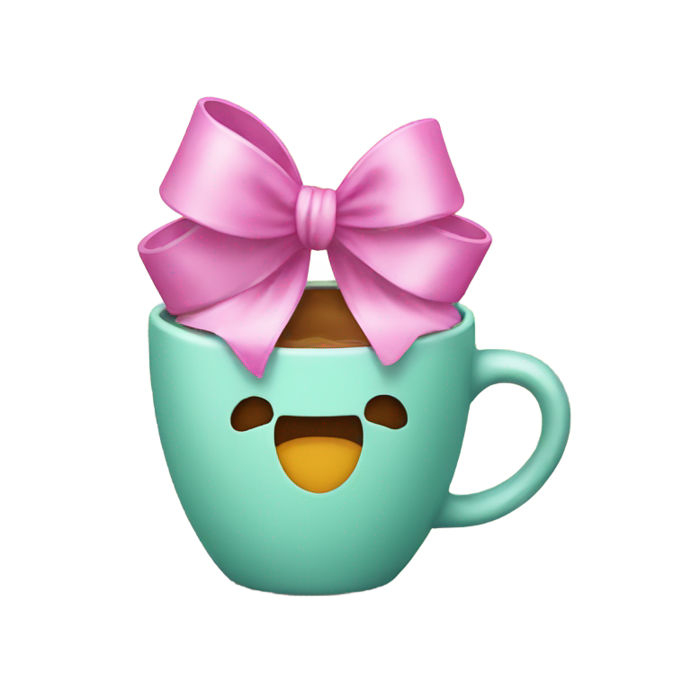 genmoji : Cup with bow