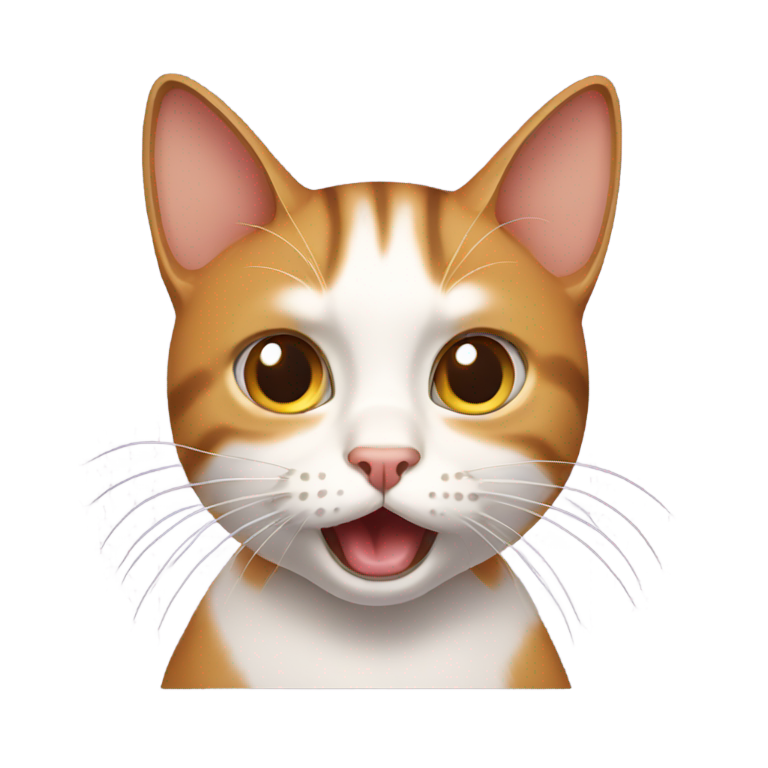 genmoji: shocked cat