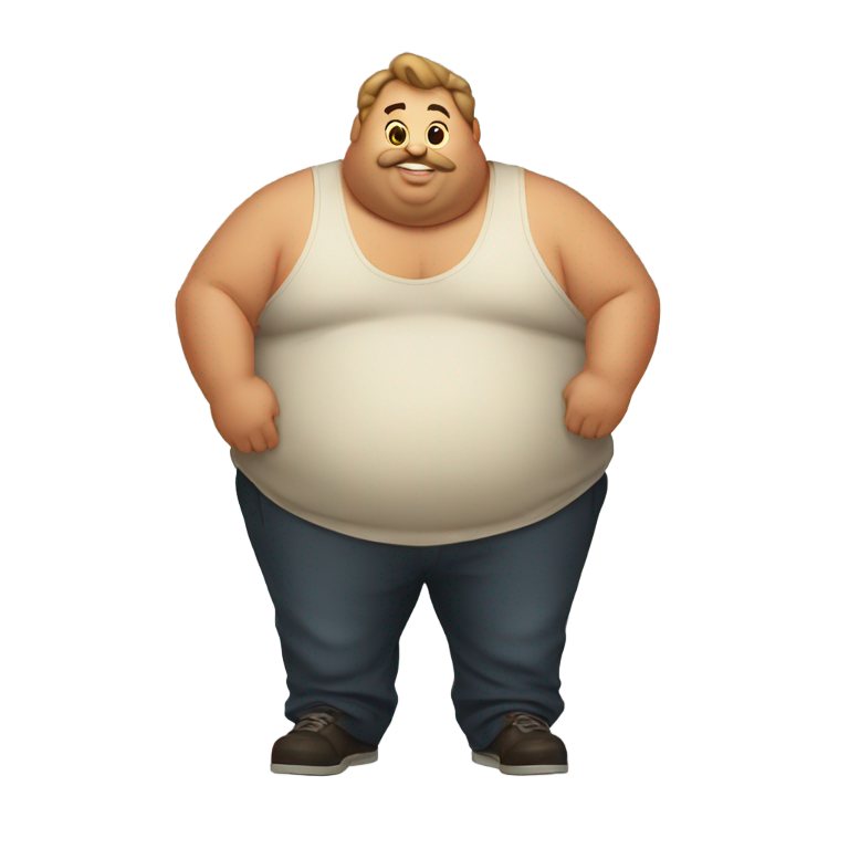 genmoji : Gros mec chez McDonald's