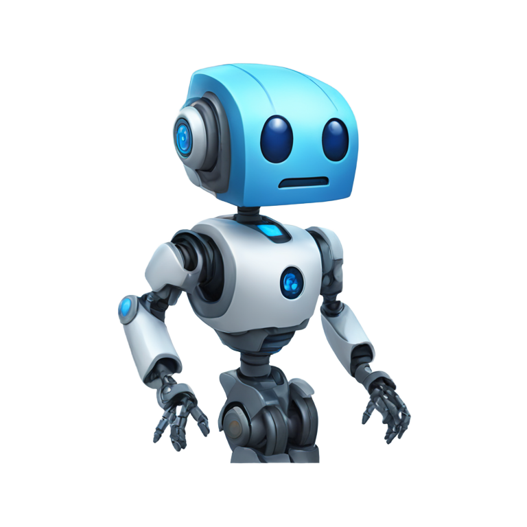絵文字：ロボットと青い軌跡のスーパーシード