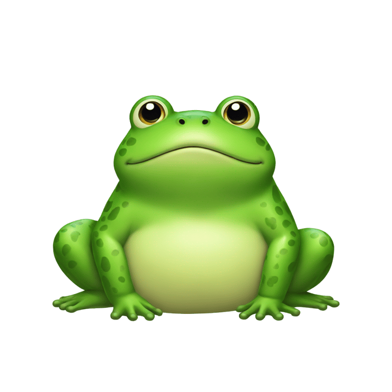 genmoji: simple fat frog