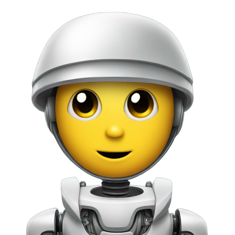genmoji：戴贝雷帽的机器人占据大部分图像