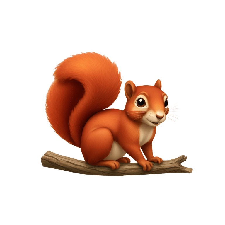 genmoji：red squirel