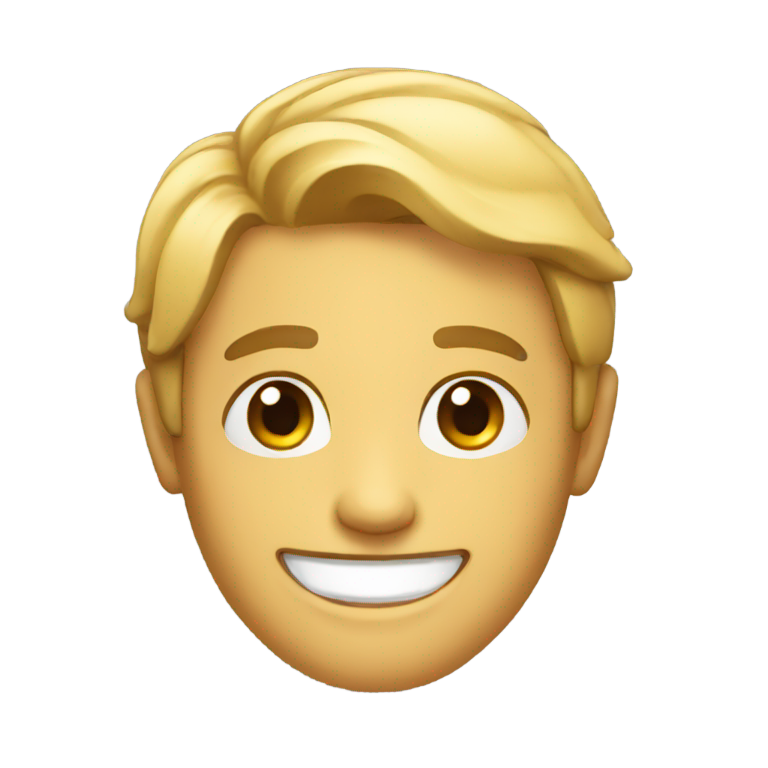 genmoji : 🫥 mais en souriant