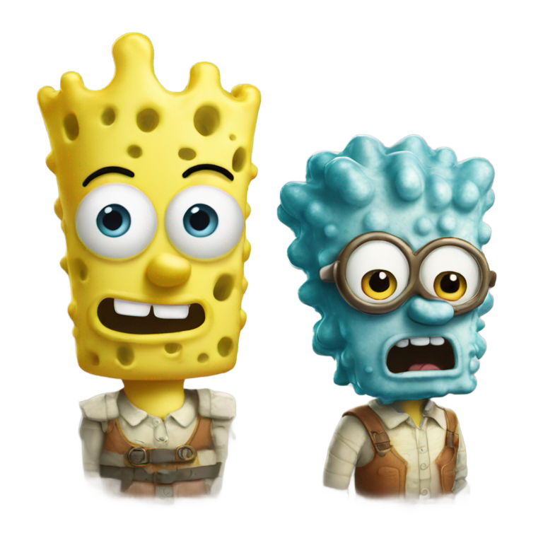 genmoji : Bobby et Bobo, copie de Bob l'éponge