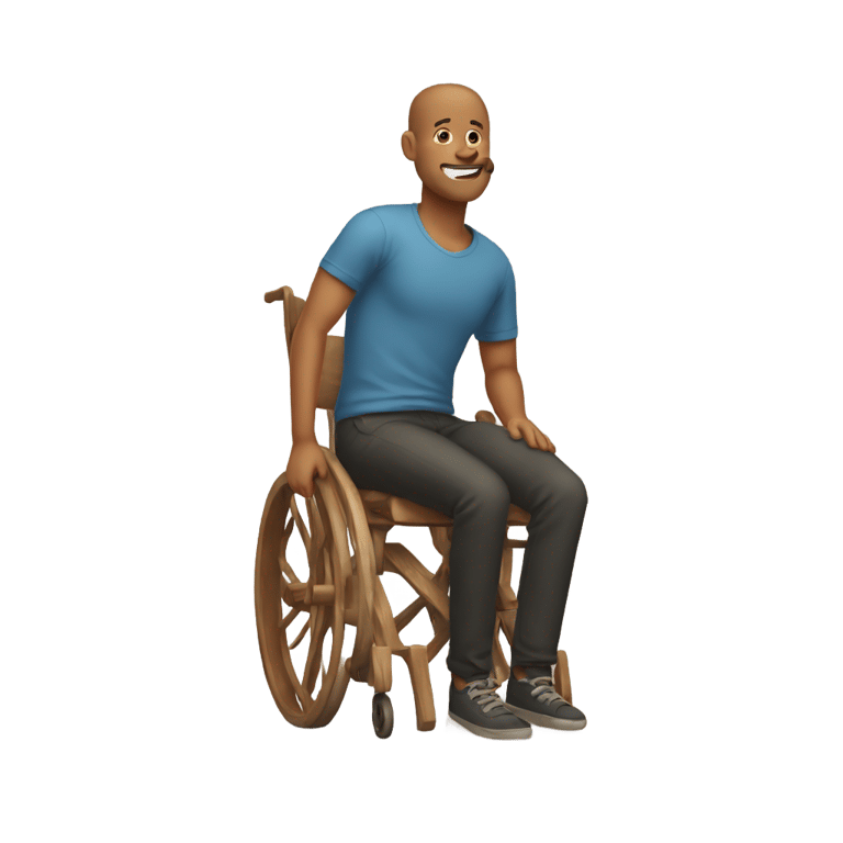genmoji : man with no arms or legs rolling