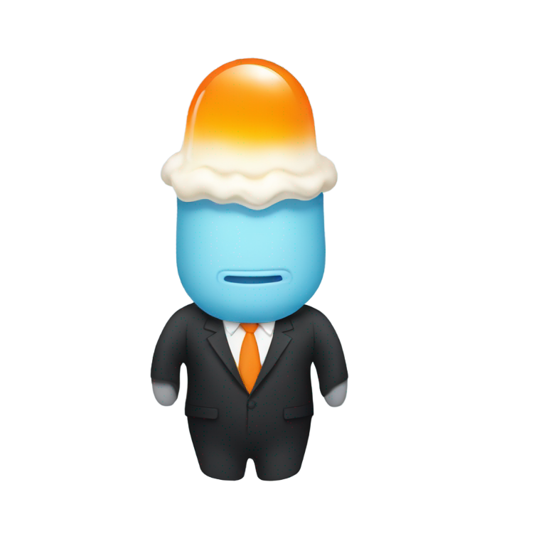 genmoji：看起来像特朗普的橙色奶油冰棍