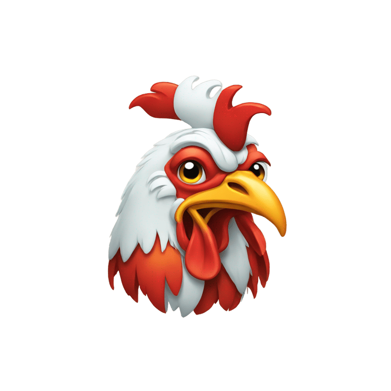 絵文字：Crying rooster