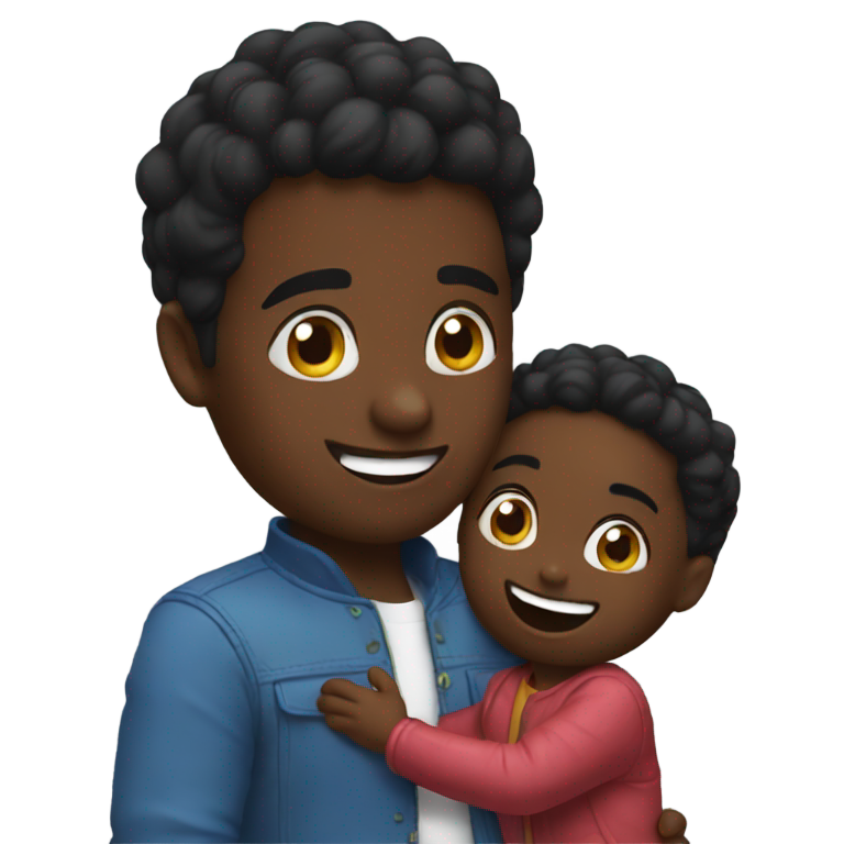 genmoji：迪迪和孩子一起玩得开心