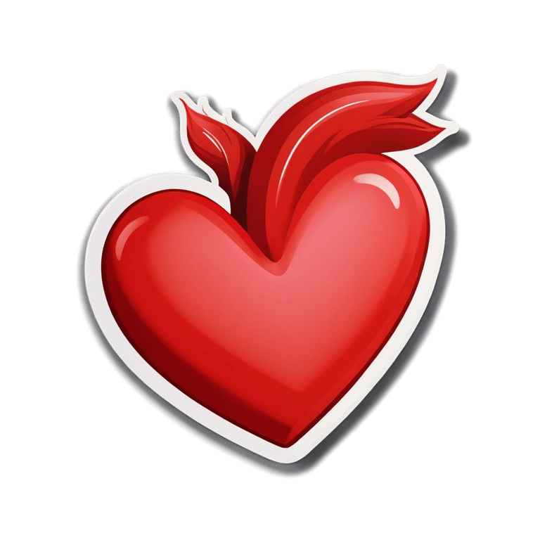 絵文字：この💘を赤いハートに
