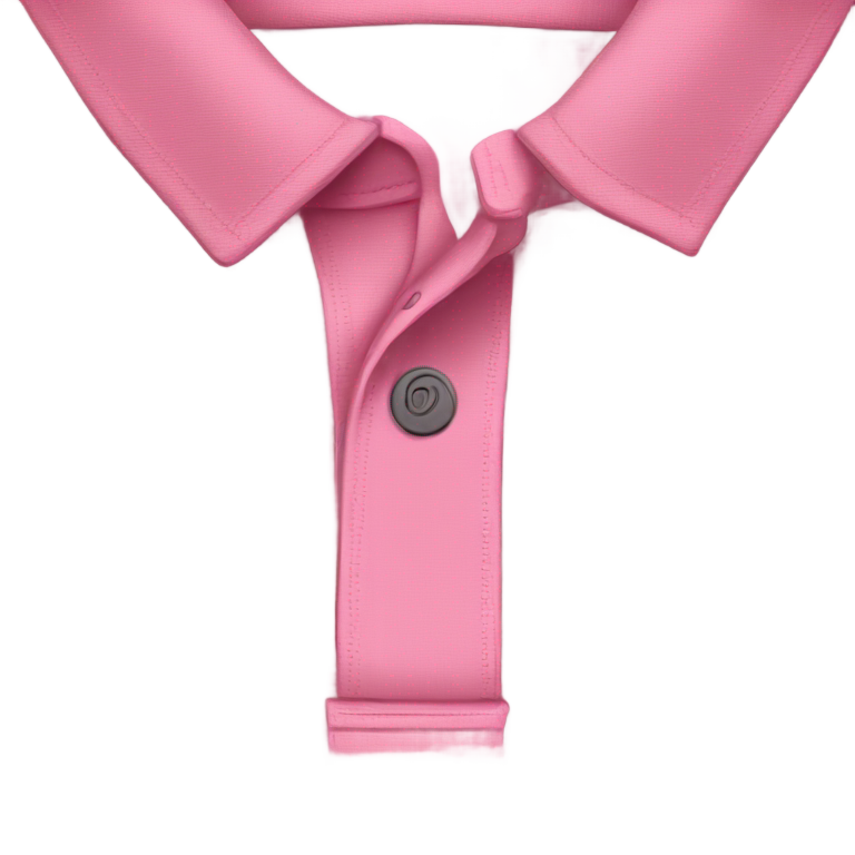 genmoji : Chemise polo rose pliée