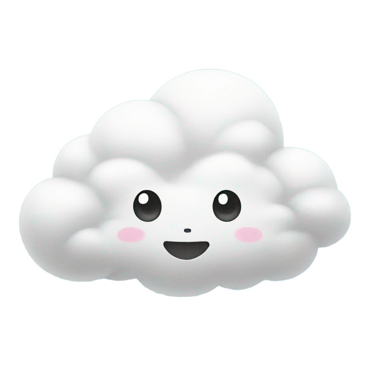 絵文字：ふわふわの雲