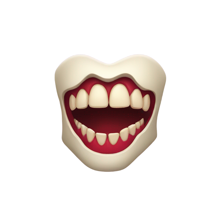genmoji: Vampire teeth