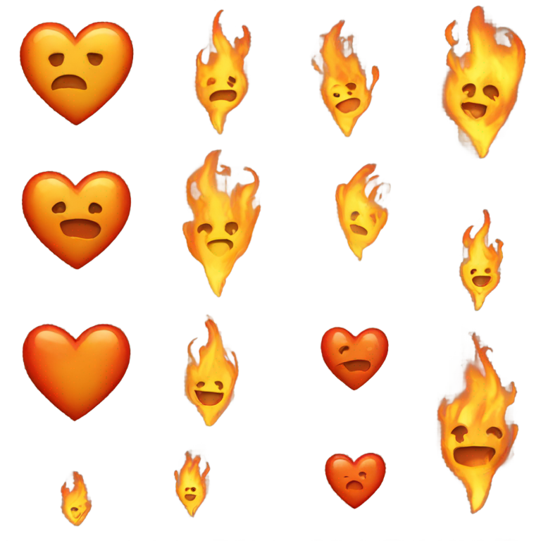genmoji: fiery heart Emoji