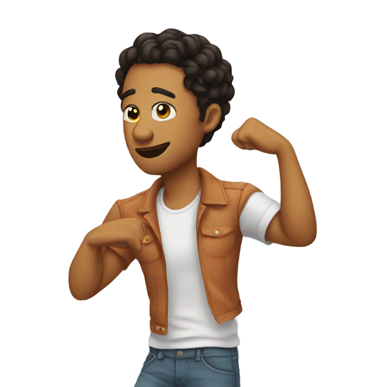 genmoji：💁🏻‍♂️ 干净的单手触地动作