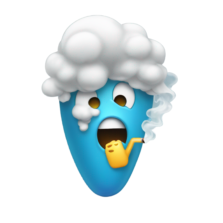 genmoji：拿着电子烟哭泣的表情符号