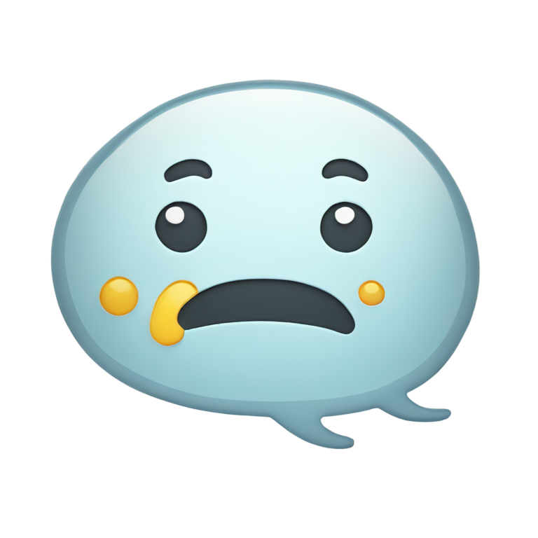 genmoji：Thought bubble with text saying strange