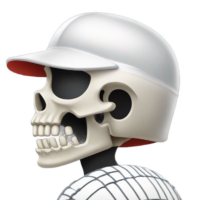 genmoji: baseball skull emoji