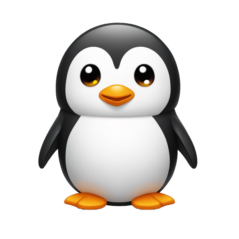 絵文字：A cute penguin single