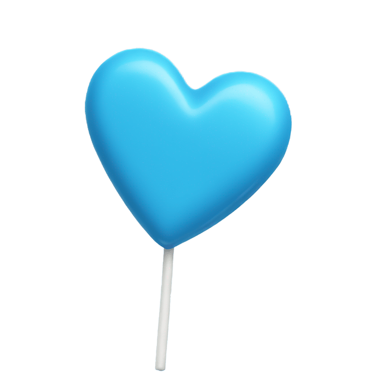 絵文字：AN BLUE HEART-SHAPED CANDY