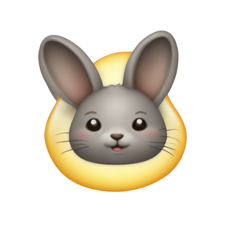 genmoji : Lapin ensoleillé dodu