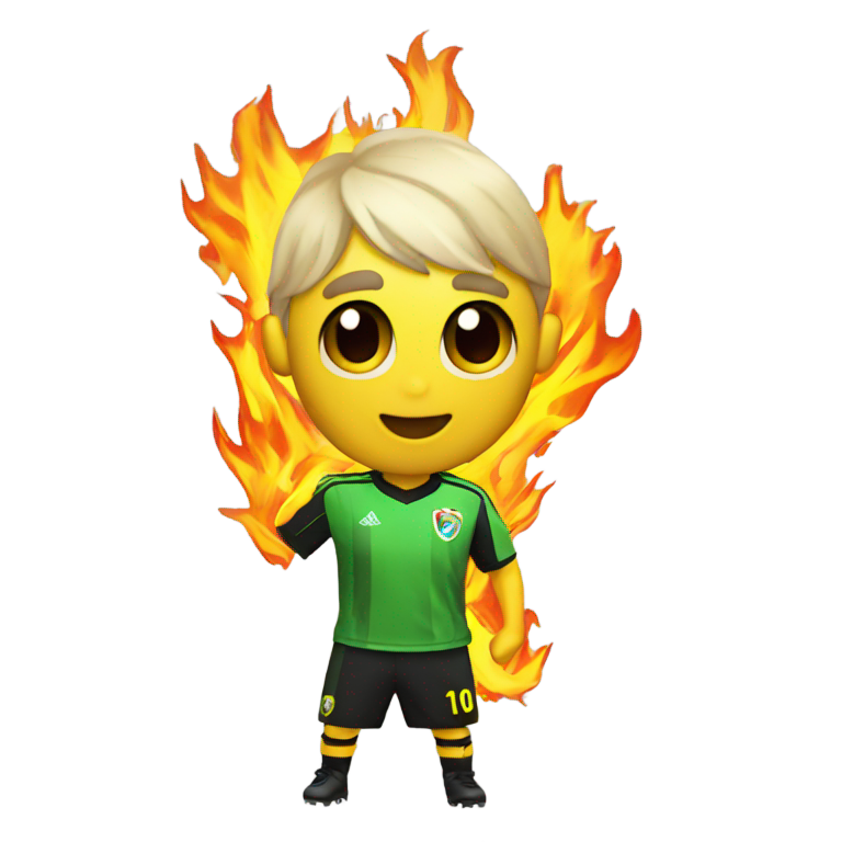genmoji : Pyro ultra football