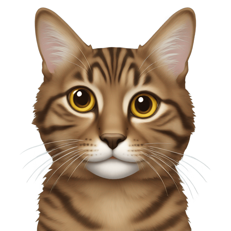 genmoji : Brown Siberian Tabby