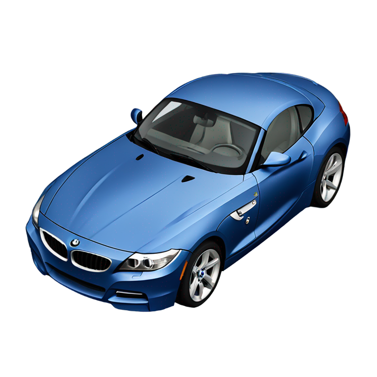 絵文字：ブルーの2009年BMW Z4