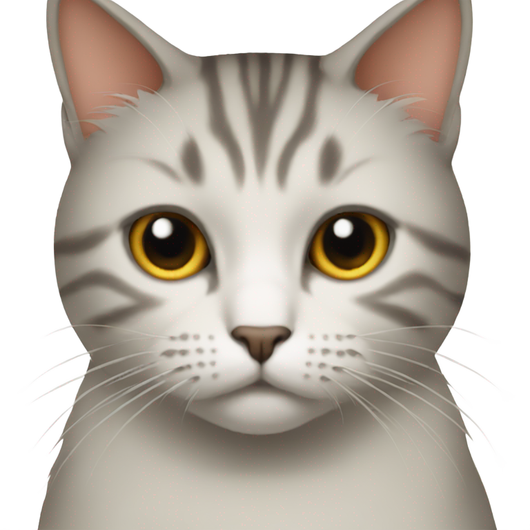 絵文字：悪いヘアカットの猫とお尻