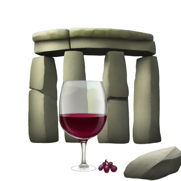 genmoji：石像 红酒