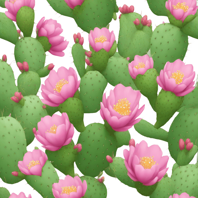 genmoji : Fleurs de figuier de Barbarie